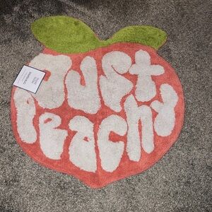 Room 2 Room Just Peachy Door Mat - Green and Orange 31” X 31” New